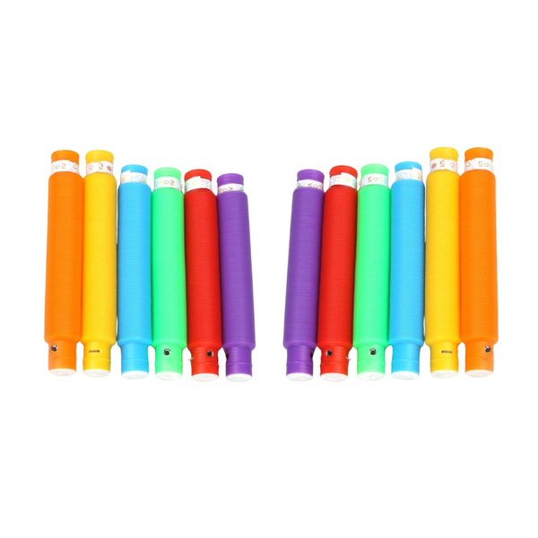 Colourful Tubes Sensory Toys Stretch Fidget Tube Toys Pull Tubes Fidget Toys