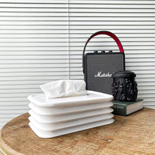 Simple Silicone Tissue Holder – Cube/Cylinder Tissue Box for Bathroom, Office, Car & Bedroom