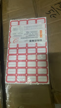 Multipurpose Blank Label Sticker Sheets Red Border Self-Adhesive Writable Stickers for Bottles (50 Sheet)